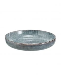 Broste Copenhagen Handgemachte Schalen Nordic Sea Ø 22 cm aus Steingut, 4 Stück, Ø 22 x H 5 cm