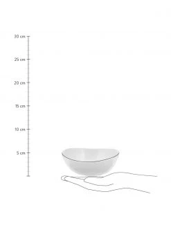 Broste Copenhagen Handgemachte Schalen Salt Ø 17 cm mit schwarzem Rand, 4 Stück, B 17 x T 15 cm 8 Broste Copenhagen Handgemachte Schalen Salt Ø 17 cm mit schwarzem Rand, 4 Stück, B 17 x T 15 cm -Küche Geschäft Handgemachte Schalen Salt O 17 cm mit schwarzem Rand 4 Stuck 2
