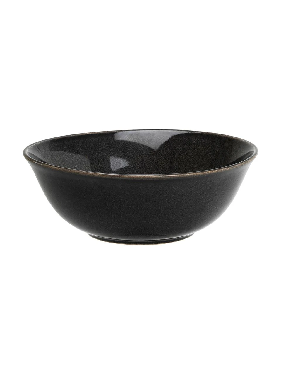 Broste Copenhagen Handgemachte Schüssel Nordic Coal Ø 21 cm aus Steingut, Ø 21 x H 8 cm 1 Broste Copenhagen Handgemachte Schüssel Nordic Coal Ø 21 cm aus Steingut, Ø 21 x H 8 cm