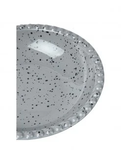 By On Handgemachte Servierschale Ditte in Grau, Ø 26 x H 6 cm -Küche Geschäft Handgemachte Servierschale Ditte in Grau 4