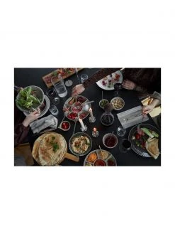 By On Handgemachte Servierschale Ditte in Grau, Ø 26 x H 6 cm -Küche Geschäft Handgemachte Servierschale Ditte in Grau 5