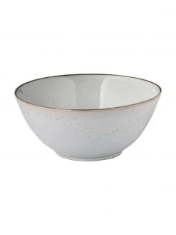 Broste Copenhagen Handgemachte Servierschüssel Nordic Sand Ø 25 cm aus Steingut, Ø 25 x H 11 cm