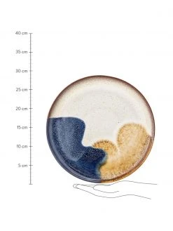 Bloomingville Handgemachte Speiseteller Jules aus Steingut mit Farbverlauf, 2 Stück, Ø 29 cm 6 Bloomingville Handgemachte Speiseteller Jules aus Steingut mit Farbverlauf, 2 Stück, Ø 29 cm -Küche Geschäft Handgemachte Speiseteller Jules aus Steingut mit Farbverlauf 2 Stuck 2