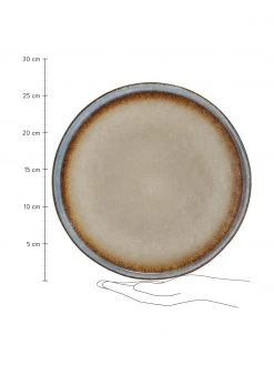 Handgemachte Speiseteller Nomimono, 2 Stück, Ø 27 cm -Küche Geschäft Handgemachte Speiseteller Nomimono 2 Stuck 2