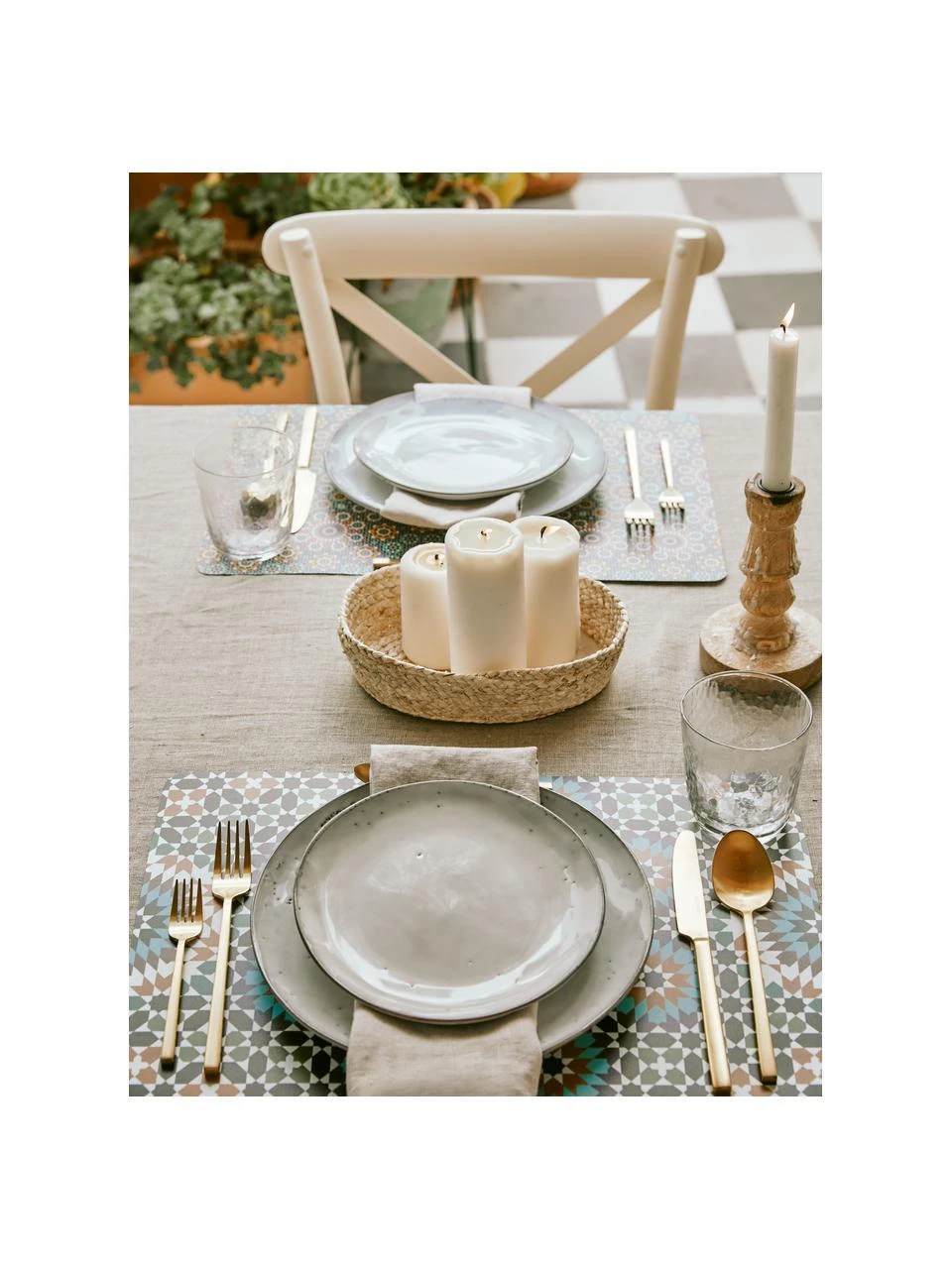 Broste Copenhagen Handgemachte Speiseteller Nordic Sand aus Steingut, 4 Stück, Ø 26 cm 6 Broste Copenhagen Handgemachte Speiseteller Nordic Sand aus Steingut, 4 Stück, Ø 26 cm – Bild 6