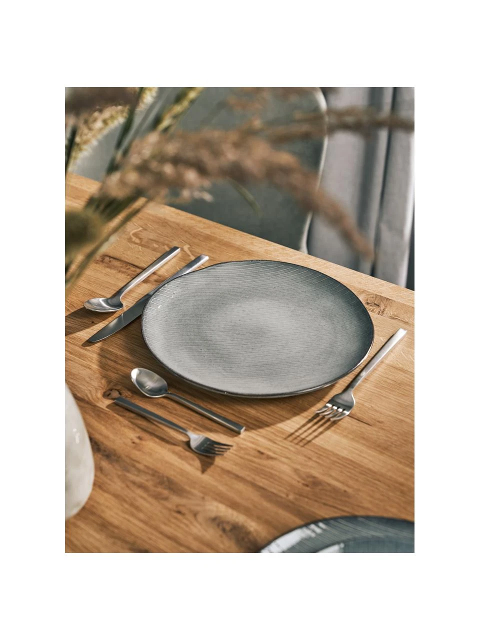 Broste Copenhagen Handgemachte Speiseteller Nordic Sea aus Steingut, 4 Stück, Ø 26 cm 2 Broste Copenhagen Handgemachte Speiseteller Nordic Sea aus Steingut, 4 Stück, Ø 26 cm – Bild 2