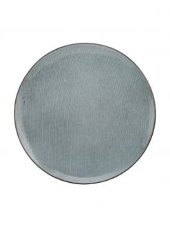Broste Copenhagen Handgemachte Speiseteller Nordic Sea aus Steingut, 4 Stück, Ø 26 cm