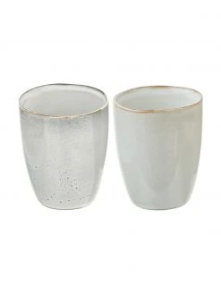 Westwing Collection Handgemachte Steingut-Becher Thalia in Beige, 2 Stück, Ø 9 x H 11 cm 10 Westwing Collection Handgemachte Steingut-Becher Thalia in Beige, 2 Stück, Ø 9 x H 11 cm -Küche Geschäft Handgemachte Steingut Becher Thalia in Beige 2 Stuck 4