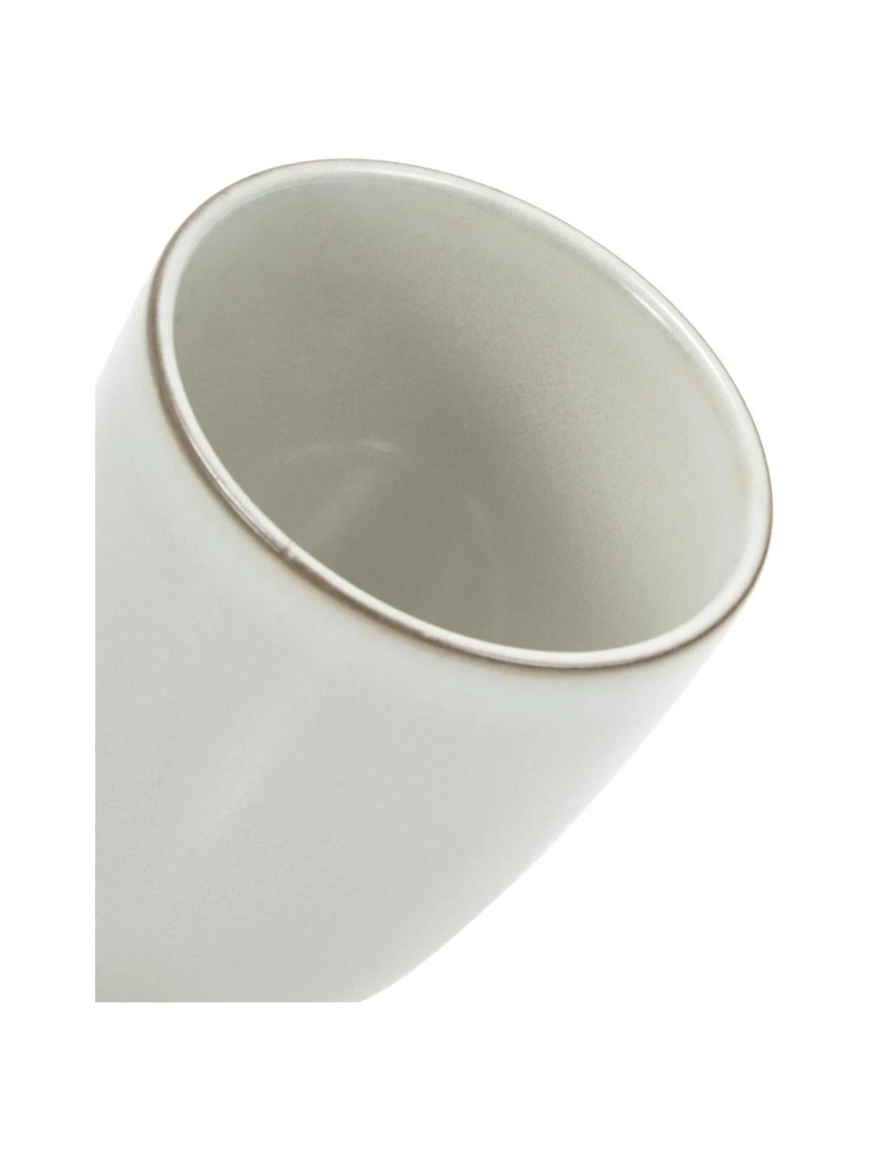 Westwing Collection Handgemachte Steingut-Becher Thalia in Beige, 2 Stück, Ø 9 x H 11 cm 6 Westwing Collection Handgemachte Steingut-Becher Thalia in Beige, 2 Stück, Ø 9 x H 11 cm – Bild 6