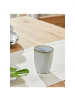 Westwing Collection Handgemachte Steingut-Becher Thalia in Blaugrau, 2 Stück, Ø 9 x H 11 cm 8 Westwing Collection Handgemachte Steingut-Becher Thalia in Blaugrau, 2 Stück, Ø 9 x H 11 cm -Küche Geschäft Handgemachte Steingut Becher Thalia in Blaugrau 2 Stuck 2