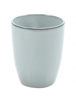 Westwing Collection Handgemachte Steingut-Becher Thalia in Blaugrau, 2 Stück, Ø 9 x H 11 cm