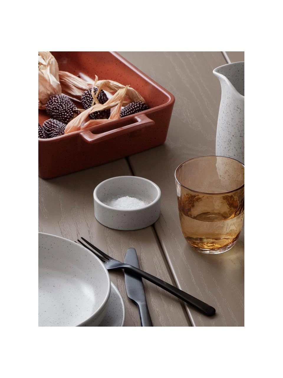 Broste Copenhagen Handgemachte Steingut-Dipschalen Nordic Vanilla Ø 8 cm in Cremeweiß gesprenkelt, 4 Stück, Ø 8 cm 2 Broste Copenhagen Handgemachte Steingut-Dipschalen Nordic Vanilla Ø 8 cm in Cremeweiß gesprenkelt, 4 Stück, Ø 8 cm – Bild 2