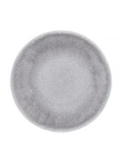 BUTLERS Handgemachte Steingut-Frühstücksteller Atlantis in Grau mit Farbverlauf, 4 Stück, Ø 23 x H 2 cmNur noch wenige verfügbar