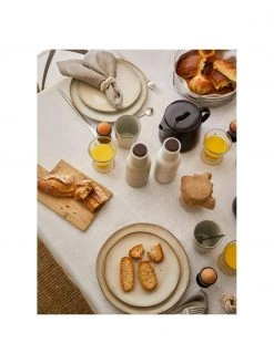 Westwing Collection Handgemachte Steingut-Frühstücksteller Thalia in Beige, 2 Stück, Ø 23 x H 3 cm -Küche Geschäft Handgemachte Steingut Fruhstucksteller Thalia in Beige 2 Stuck 3