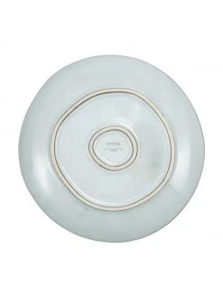 Westwing Collection Handgemachte Steingut-Fr&uuml;hst&uuml;cksteller Thalia in Blaugrau, 2 St&uuml;ck, Ø 23 x H 3 cm -Küche Geschäft Handgemachte Steingut Fruhstucksteller Thalia in Blaugrau 2 Stuck 5