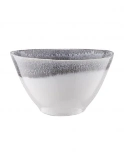 BUTLERS Handgemachte Steingut-Müslischalen Atlantis in Grau mit Farbverlauf Ø 16 cm, 4 Stück, Ø 16 x H 9 cmNur noch 1 Artikel verfügbar