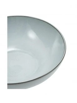 Westwing Collection Handgemachte Steingut-Schalen Thalia in Blaugrau, 2 Stück, Ø 18 x H 6 cm -Küche Geschäft Handgemachte Steingut Schalen Thalia in Blaugrau 2 Stuck 5