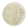 Bloomingville Handgemachte Steingut-Servierplatte Bea mit Gräser-Motiv, Ø 28 cm, Ø 28 cm