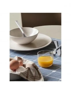 Broste Copenhagen Handgemachte Steingut-Speiseteller Nordic Vanilla in Cremewei&szlig; gesprenkelt, 4 St&uuml;ck, Ø 26 cm -Küche Geschäft Handgemachte Steingut Speiseteller Nordic Vanilla in Cremeweiss gesprenkelt 4 Stuck 4