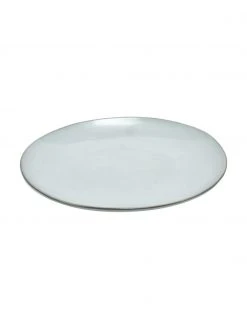 Westwing Collection Handgemachte Steingut-Speiseteller Thalia in Blaugrau, 2 Stück, Ø 28 x H 3 cm -Küche Geschäft Handgemachte Steingut Speiseteller Thalia in Blaugrau 2 Stuck 4