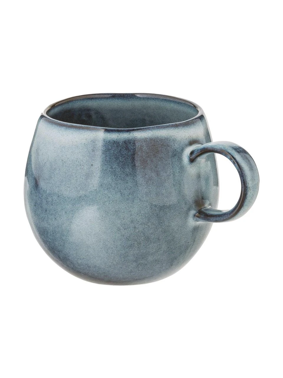 Bloomingville Handgemachte Steingut-Tasse Sandrine in Blautönen, Ø 10 x H 10 cm, 400 ml 1 Bloomingville Handgemachte Steingut-Tasse Sandrine in Blautönen, Ø 10 x H 10 cm, 400 ml