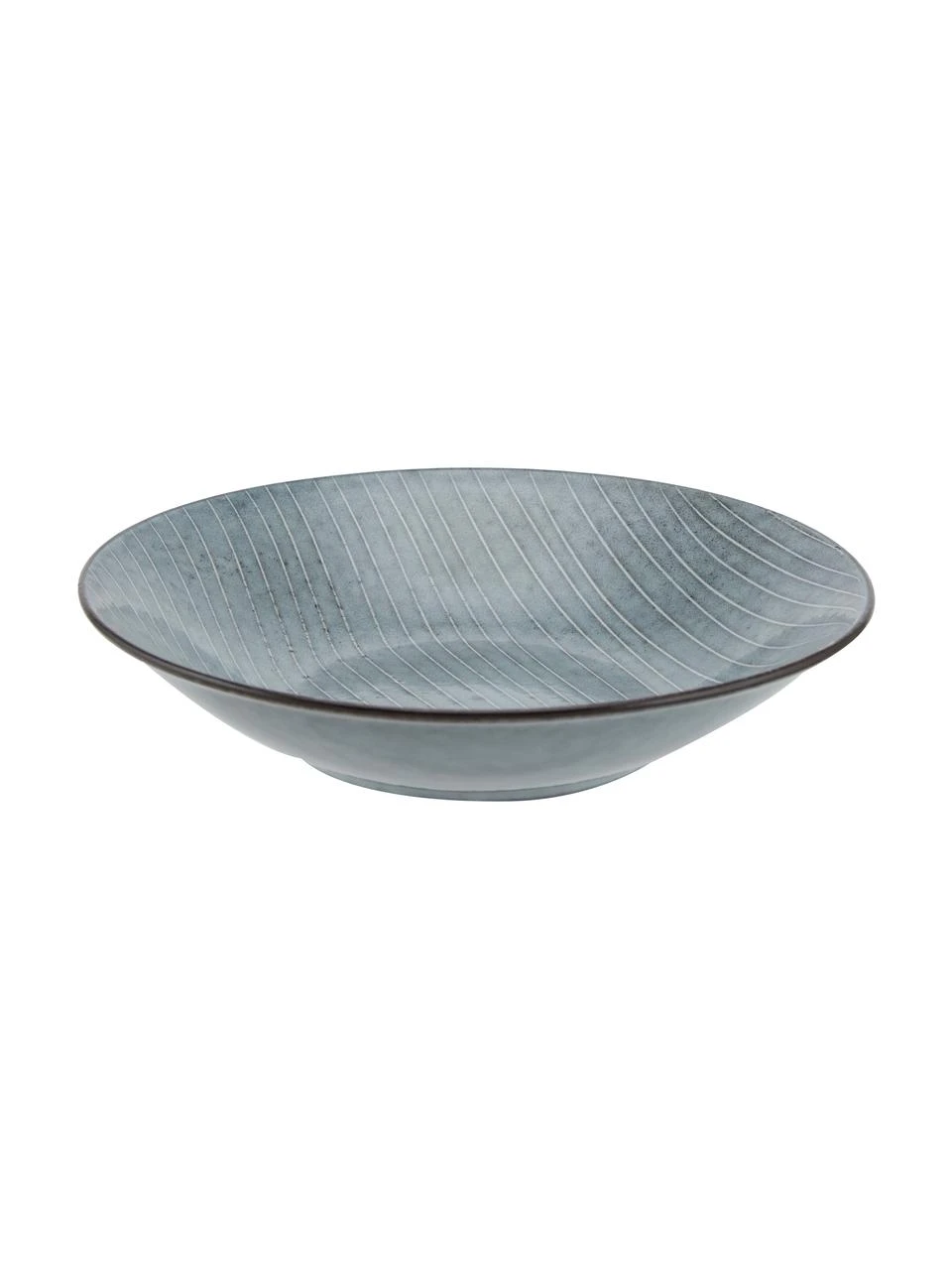 Broste Copenhagen Handgemachte Suppenteller Nordic Sea Ø 22 cm aus Steingut, 4 Stück, Ø 22 x H 5 cm 1 Broste Copenhagen Handgemachte Suppenteller Nordic Sea Ø 22 cm aus Steingut, 4 Stück, Ø 22 x H 5 cm