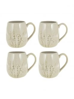 Bloomingville Handgemachte Tasse Bea mit Gräser-Motiv, Ø 10 x H 11 cm, 400 ml 11 Bloomingville Handgemachte Tasse Bea mit Gräser-Motiv, Ø 10 x H 11 cm, 400 ml -Küche Geschäft Handgemachte Tasse Bea mit Graser Motiv 5