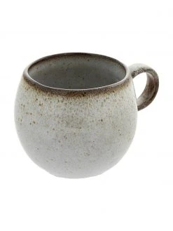 Bloomingville Handgemachte Tasse Sandrine in Beige, Ø 10 x H 10 cm, 400 ml