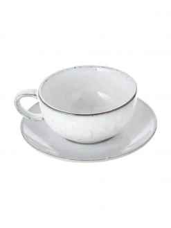 Broste Copenhagen Handgemachte Tasse mit Untertasse Nordic Sand aus Steingut, Ø 11 x H 5 cm, 250 ml 9 Broste Copenhagen Handgemachte Tasse mit Untertasse Nordic Sand aus Steingut, Ø 11 x H 5 cm, 250 ml -Küche Geschäft Handgemachte Tasse mit Untertasse Nordic Sand aus Steingut 3