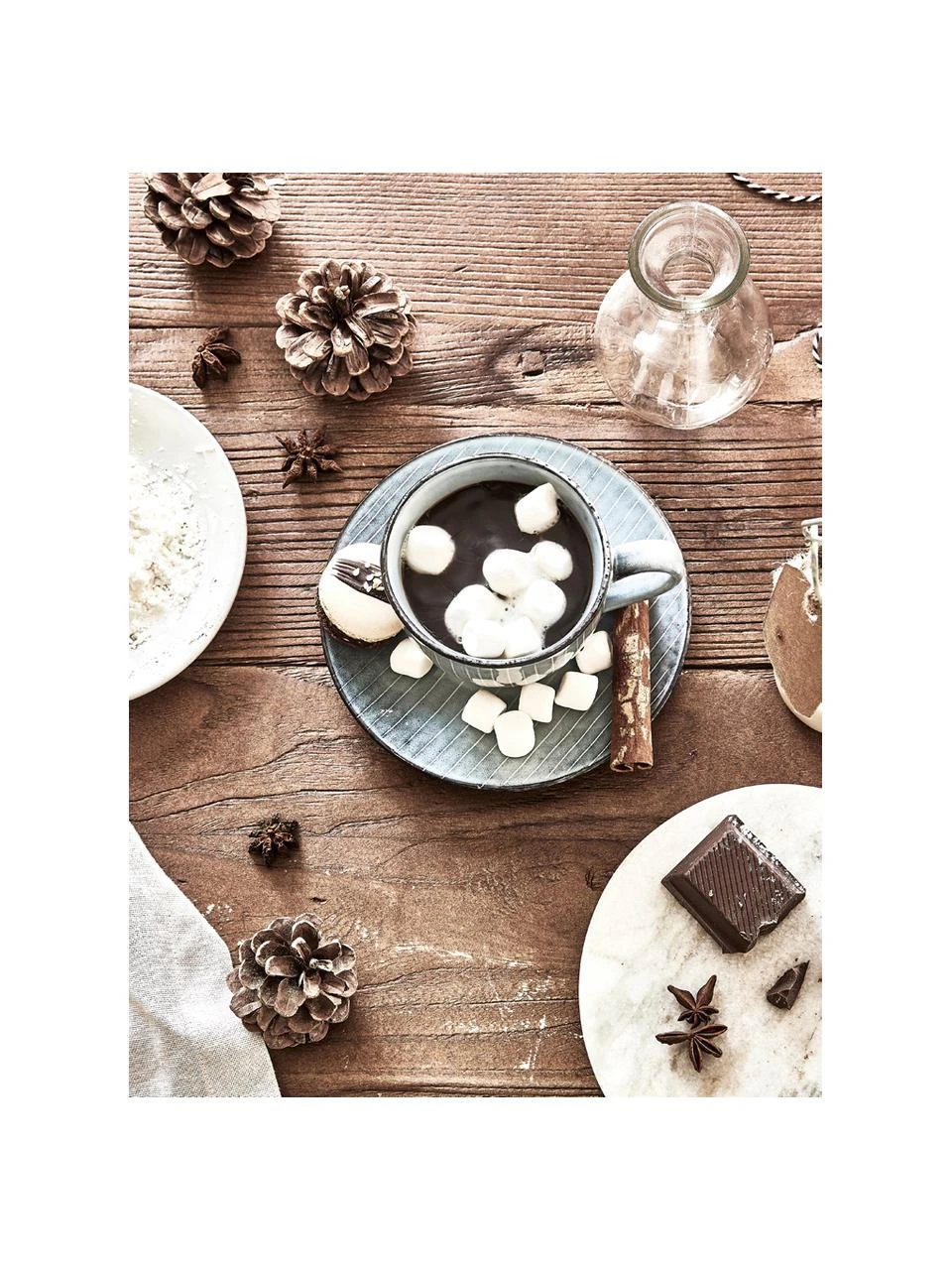 Broste Copenhagen Handgemachte Tasse mit Untertasse Nordic Sea aus Steingut, Ø 8 x H 7 cm, 150 ml 3 Broste Copenhagen Handgemachte Tasse mit Untertasse Nordic Sea aus Steingut, Ø 8 x H 7 cm, 150 ml – Bild 3