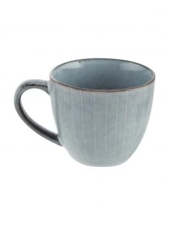 Broste Copenhagen Handgemachte Tasse mit Untertasse Nordic Sea aus Steingut, Ø 8 x H 7 cm, 150 ml 11 Broste Copenhagen Handgemachte Tasse mit Untertasse Nordic Sea aus Steingut, Ø 8 x H 7 cm, 150 ml -Küche Geschäft Handgemachte Tasse mit Untertasse Nordic Sea aus Steingut 5