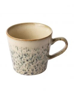 HKliving Handgemachte Tassen 70's im Retro Style, 4 Stück, Ø 12 x H 9 cm, 300 ml -Küche Geschäft Handgemachte Tassen 70s im Retro Style 4 Stuck 2