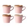 HKliving Handgemachte Tassen 70's im Retro Style, 4 Stück, Ø 12 x H 9 cm, 300 ml