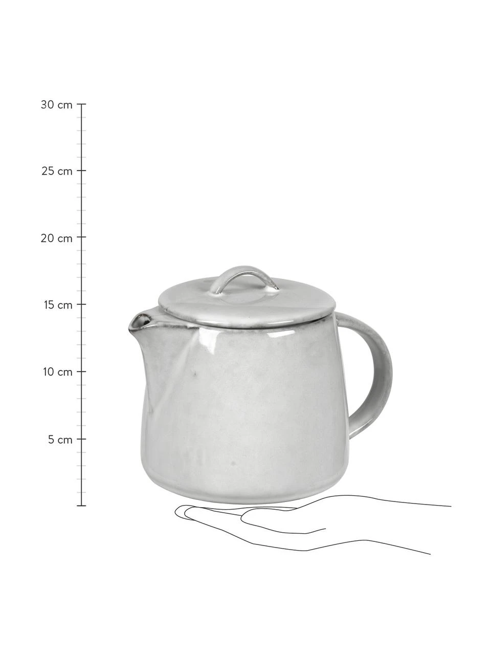 Broste Copenhagen Handgemachte Teekanne Nordic Sand aus Steingut, 1 L, 1 LNur noch wenige verfügbar 2 Broste Copenhagen Handgemachte Teekanne Nordic Sand aus Steingut, 1 L, 1 LNur noch wenige verfügbar – Bild 2