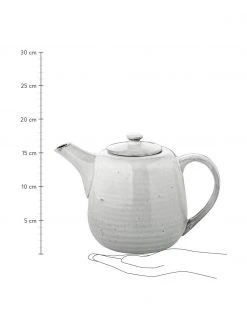 Broste Copenhagen Handgemachte Teekanne Nordic Sand aus Steingut, 1.3 L -Küche Geschäft Handgemachte Teekanne Nordic Sand aus Steingut 13 L 2