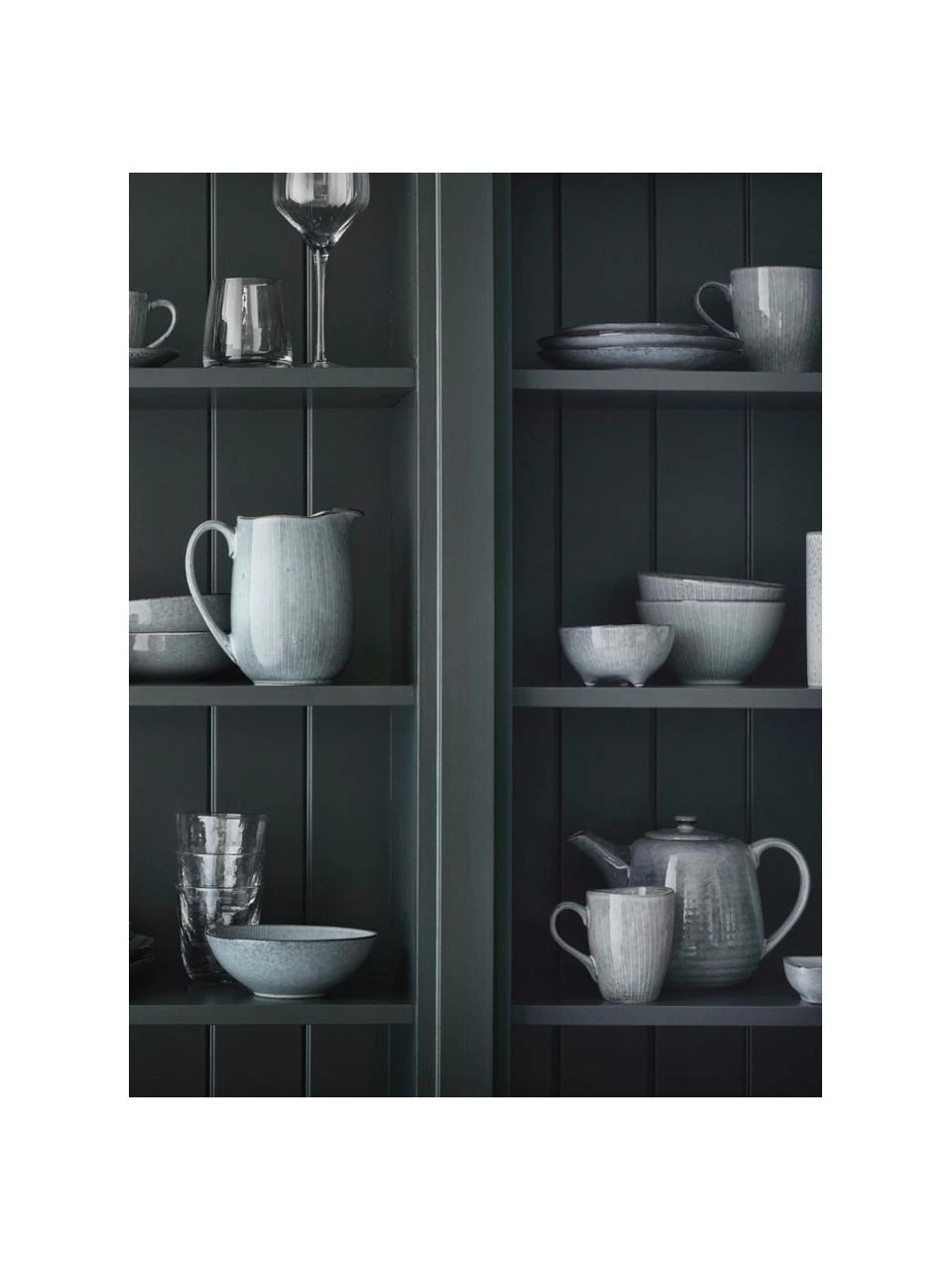 Handgemachte Teekanne Nordic Sea aus Steingut, 1.3 L, Steingut, Grau- und Blautöne, 1.3 L Broste Copenhagen Handgemachte Teekanne Nordic Sea aus Steingut, 1.3 L -Küche Geschäft Handgemachte Teekanne Nordic Sea aus Steingut 13 L 2