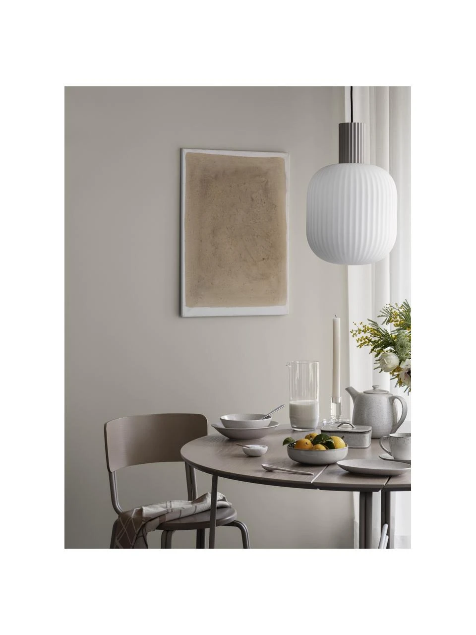 Broste Copenhagen Handgemachte Teekanne Nordic Vanilla aus Steingut, 1,3 L 4 Broste Copenhagen Handgemachte Teekanne Nordic Vanilla aus Steingut, 1,3 L – Bild 4