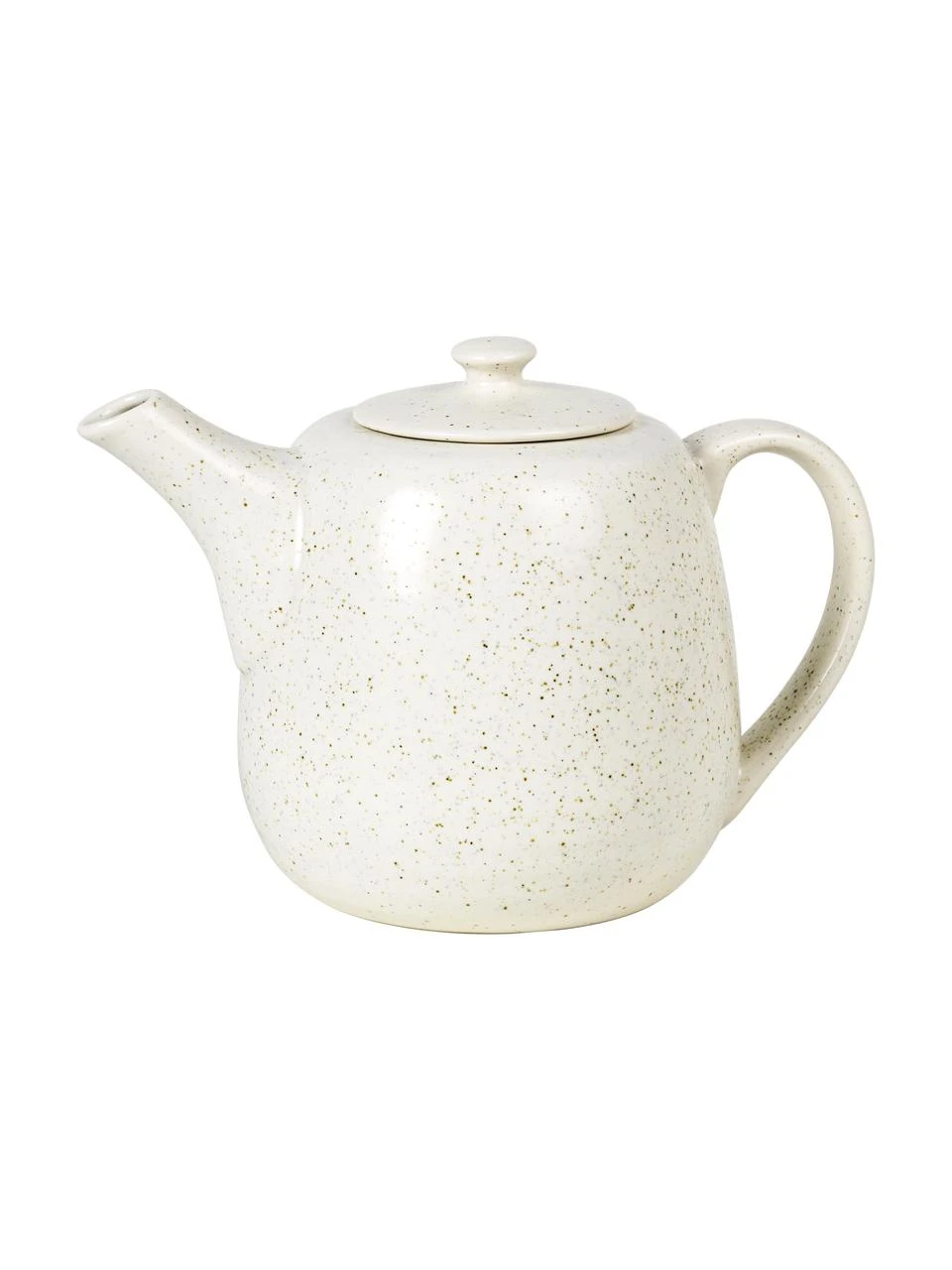 Broste Copenhagen Handgemachte Teekanne Nordic Vanilla aus Steingut, 1,3 L 1 Broste Copenhagen Handgemachte Teekanne Nordic Vanilla aus Steingut, 1,3 L