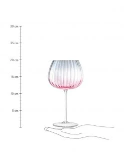 Lsa International Handgemachte Weingl&auml;ser Dusk mit Farbverlauf, 2 St&uuml;ck, Ø 10 x H 20 cm, 650 ml -Küche Geschäft Handgemachte Weinglaser Dusk mit Farbverlauf 2 Stuck 7