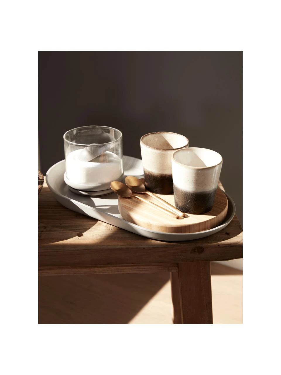 HKliving Handgemachte XS Becher 70's im Retro Style, 4er-Set, Ø 8 x H 8 cm, 200 ml 6 HKliving Handgemachte XS Becher 70's im Retro Style, 4er-Set, Ø 8 x H 8 cm, 200 ml – Bild 6