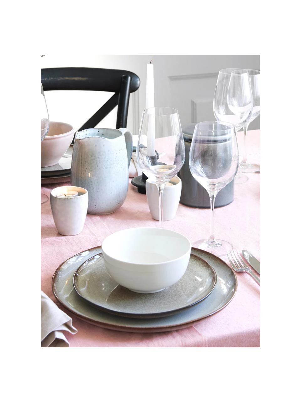 Broste Copenhagen Handgemachter Milchkrug Nordic Sand aus Steingut, 1 L, B 17 x H 16 cm 6 Broste Copenhagen Handgemachter Milchkrug Nordic Sand aus Steingut, 1 L, B 17 x H 16 cm – Bild 6