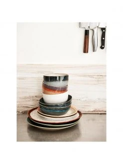 HKliving Handgemachter Speiseteller 70's im Retro Style, 2 Stück, Ø 29 cm 10 HKliving Handgemachter Speiseteller 70's im Retro Style, 2 Stück, Ø 29 cm -Küche Geschäft Handgemachter Speiseteller 70s im Retro Style 2 Stuck 4