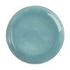 Westwing Collection Handgemachter Speiseteller Anthia aus Steingut mit reaktiver Glasur in T&uuml;rkis, 2 St&uuml;ck, Ø 28 x H 3 cm