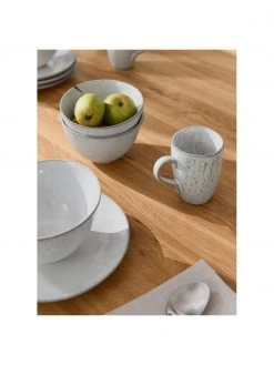 Broste Copenhagen Handgemachtes Fr&uuml;hst&uuml;cks-Set Nordic Sand aus Steingut, 4 Personen (12-tlg.), Set mit verschiedenen Größen -Küche Geschäft Handgemachtes Fruhstucks Set Nordic Sand aus Steingut 4 Personen 12 tlg 3