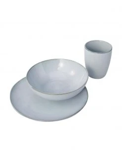 Westwing Collection Handgemachtes Frühstücks-Set Thalia in Blaugrau, 4 Personen (12-tlg.), Ø 23 x H 3 cm 5 Westwing Collection Handgemachtes Frühstücks-Set Thalia in Blaugrau, 4 Personen (12-tlg.), Ø 23 x H 3 cm -Küche Geschäft Handgemachtes Fruhstucks Set Thalia in Blaugrau 4 Personen 12 tlg 5