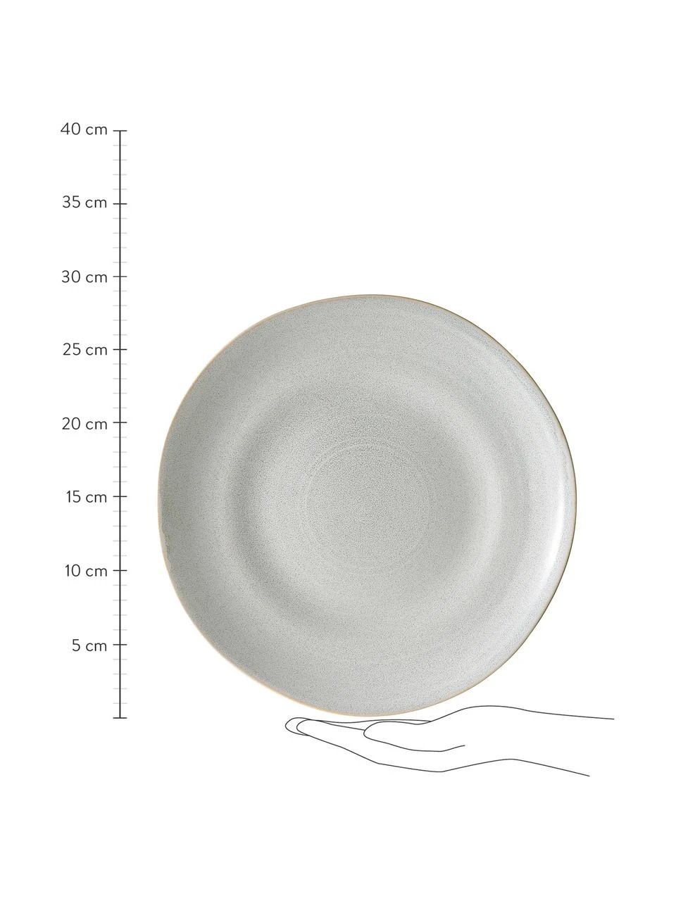 Handgemachtes Geschirr-Set Manor in Hellgrau, 4 Personen (16- tlg.), Steingut, Hellgrau, Beige, Set mit verschiedenen Größen BUTLERS Handgemachtes Geschirr-Set Manor in Hellgrau, 4 Personen (16- tlg.), Set mit verschiedenen Größen -Küche Geschäft Handgemachtes Geschirr Set Manor in Hellgrau 4 Personen 16 tlg 2