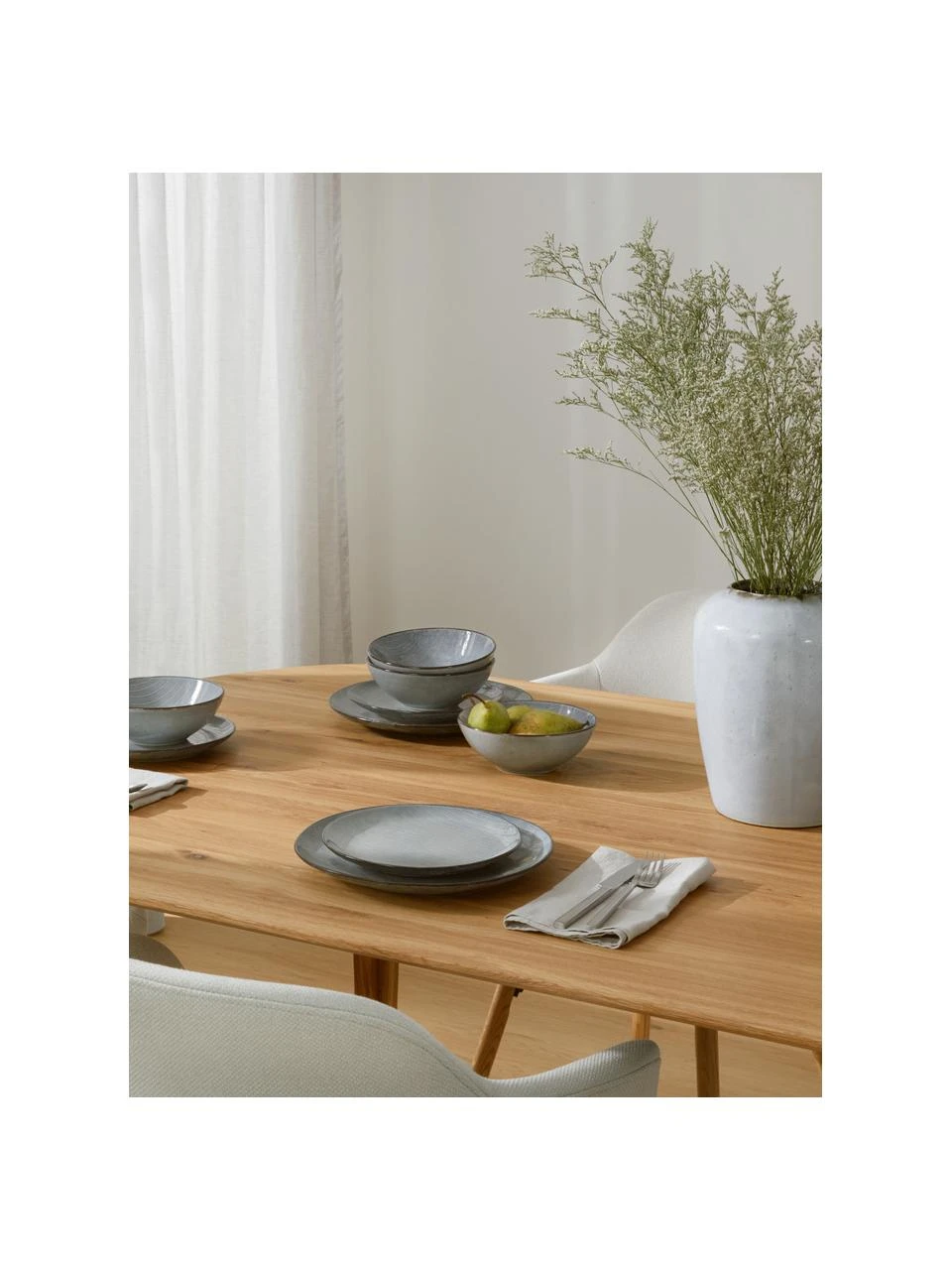 Handgemachtes Geschirr-Set Nordic Sea aus Steingut, 4 Personen (12-tlg.), Steingut, Grau- & Blautöne, Set mit verschiedenen Größen Broste Copenhagen Handgemachtes Geschirr-Set Nordic Sea aus Steingut, 4 Personen (12-tlg.), Set mit verschiedenen Größen -Küche Geschäft Handgemachtes Geschirr Set Nordic Sea aus Steingut 4 Personen 12 tlg 1