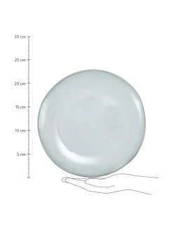 Westwing Collection Handgemachtes Geschirr-Set&nbsp;Thalia in Blaugrau, 4 Personen (12-tlg.) -Küche Geschäft Handgemachtes Geschirr Set Thalia in Blaugrau 4 Personen 12 tlg 3