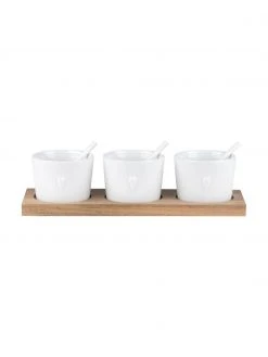 Räder Handgemachtes Schälchen-Set Heart aus Porzellan, 7-tlg., B 22 x H 6 cm