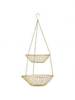 Madam Stoltz Hängekörbe aus Draht Luiza, Ø 28 x H 58 cm